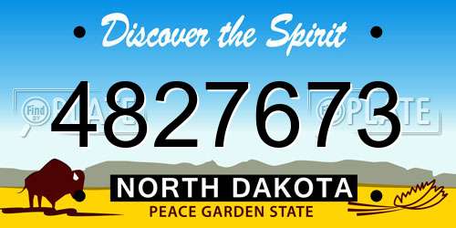 4827673 North Dakota License Plate