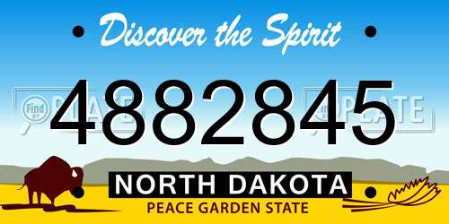 4882845 North Dakota License Plate