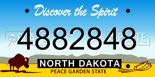 4882848 North Dakota License Plate
