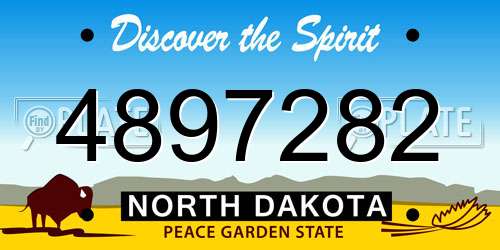 4897282 North Dakota License Plate