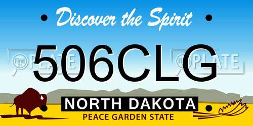 506CLG North Dakota License Plate