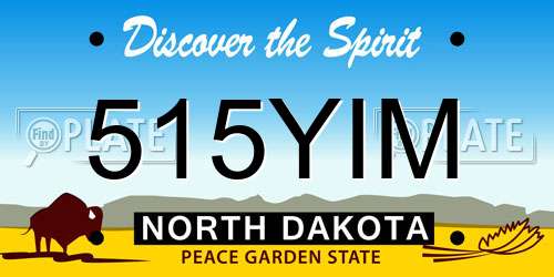 515YIM North Dakota License Plate