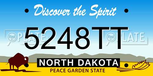 5248TT North Dakota License Plate