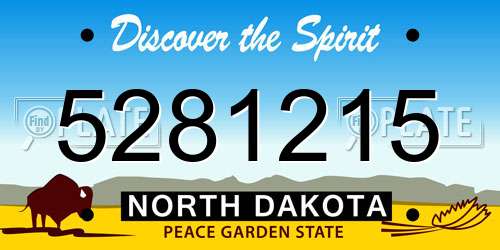 5281215 North Dakota License Plate