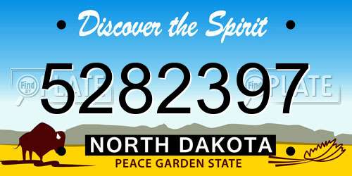 5282397 North Dakota License Plate