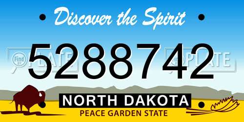 5288742 North Dakota License Plate