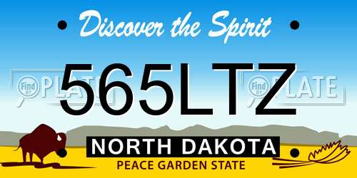 565LTZ North Dakota License Plate