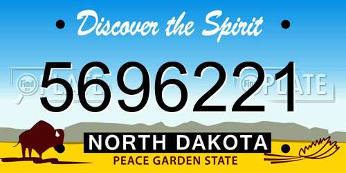 5696221 North Dakota License Plate