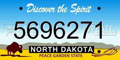 5696271 North Dakota License Plate