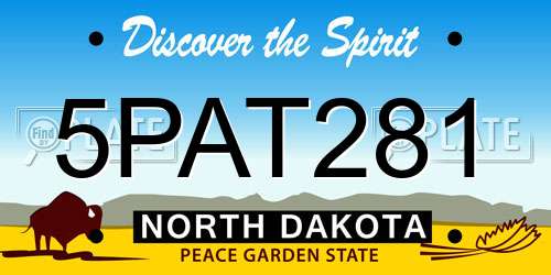 5PAT281 North Dakota License Plate