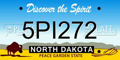 5PI272 North Dakota License Plate