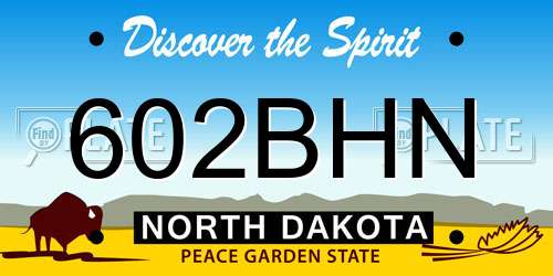 602BHN North Dakota License Plate