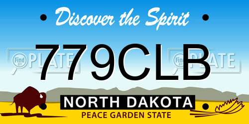779CLB North Dakota License Plate