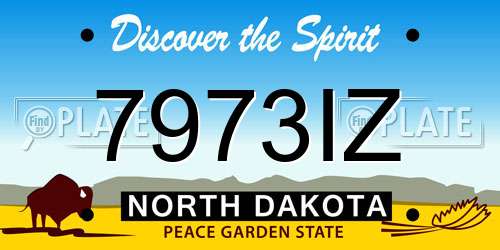 7973IZ North Dakota License Plate