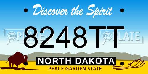 8248TT North Dakota License Plate