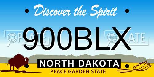 900BLX North Dakota License Plate