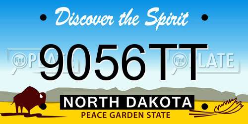 9056TT North Dakota License Plate