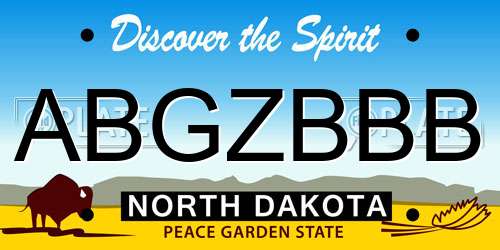 ABGZBBB North Dakota License Plate