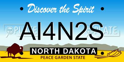 AI4N2S North Dakota License Plate