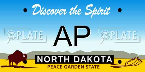 AP North Dakota License Plate