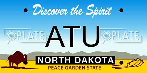 ATU North Dakota License Plate