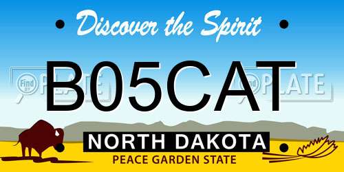 B05CAT North Dakota License Plate