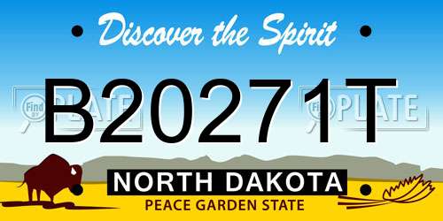 B20271T North Dakota License Plate
