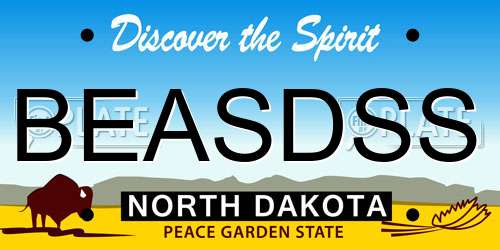 BEASDSS North Dakota License Plate