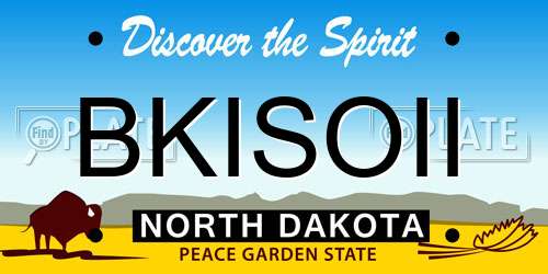 BKISOII North Dakota License Plate
