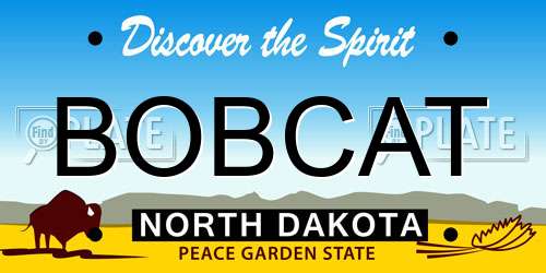 BOBCAT North Dakota License Plate