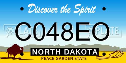 C048EO North Dakota License Plate
