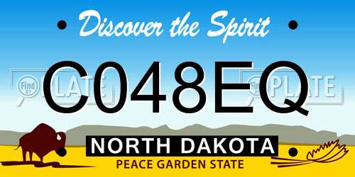 C048EQ North Dakota License Plate