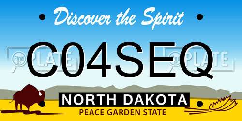 C04SEQ North Dakota License Plate