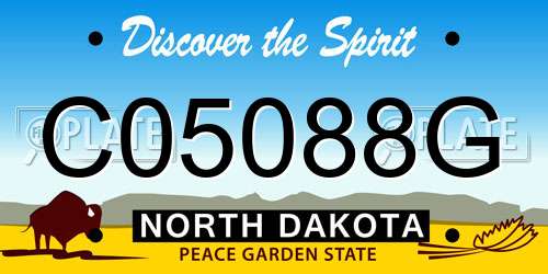 C05088G North Dakota License Plate