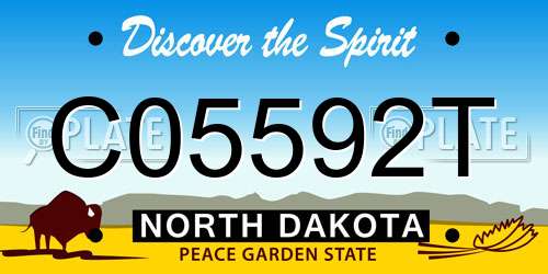 C05592T North Dakota License Plate