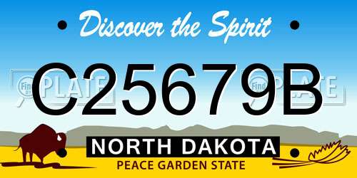 C25679B North Dakota License Plate
