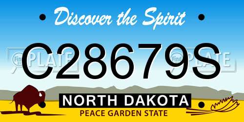 C28679S North Dakota License Plate