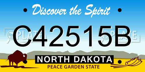 C42515B North Dakota License Plate