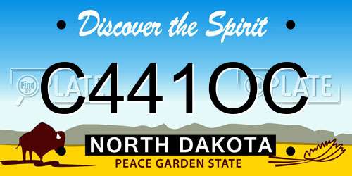 C441OC North Dakota License Plate
