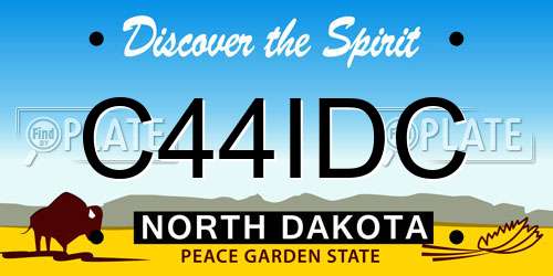 C44IDC North Dakota License Plate
