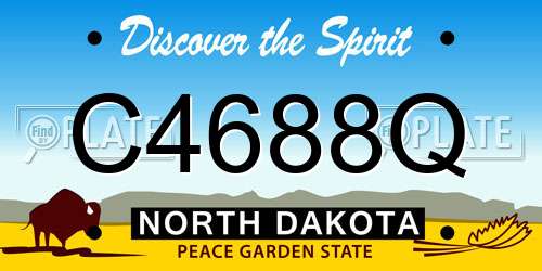 C4688Q North Dakota License Plate