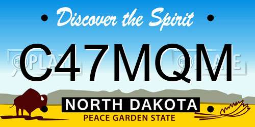 C47MQM North Dakota License Plate