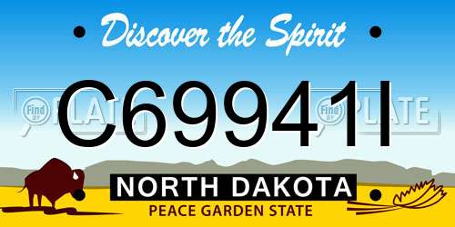 C69941I North Dakota License Plate