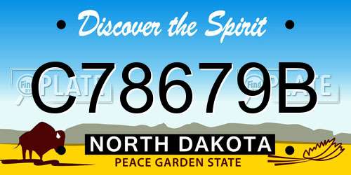 C78679B North Dakota License Plate