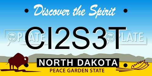 CI2S3T North Dakota License Plate