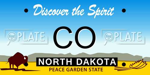 CO North Dakota License Plate