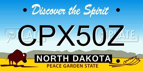 CPX50Z North Dakota License Plate