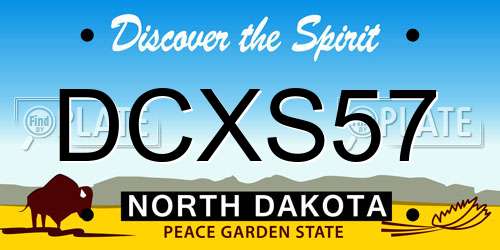 DCXS57 North Dakota License Plate