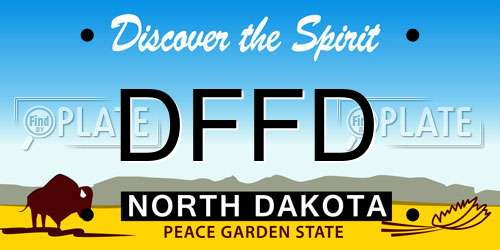 DFFD North Dakota License Plate