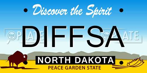 DIFFSA North Dakota License Plate